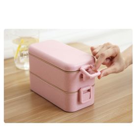 Wheat Straw Lunch Box Japanese Tableware Lunch Box Microwave Oven Student Multi-layer Lunch Box Sushi Box Double-layer Lunch Box Custom Logo